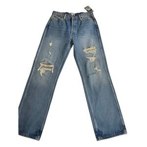 RE/DONE Women's Blue 90s High Rise Loose Jeans - Size 29 - NWT
